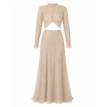 Sandra Mansour Still Top in Beige