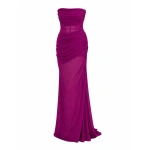 Sandra Mansour Suspension Dress in Fuchsia