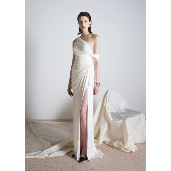 Sandra Mansour Temptation Dress in Off White, view 2