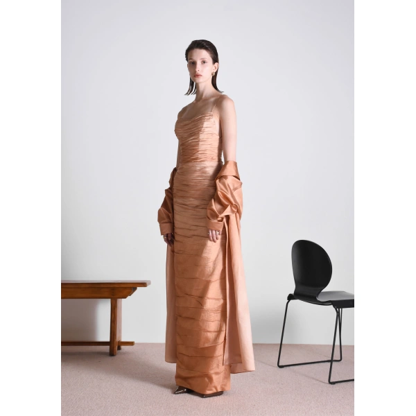 Sandra Mansour Undertow Dress in Copper, view 2