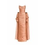 Sandra Mansour Undertow Dress in Copper