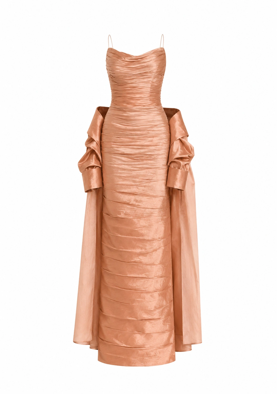 Sandra Mansour Undertow Dress in Copper | Evening Gowns | Coveti Sandra Mansour Undertow Dress in Copper
