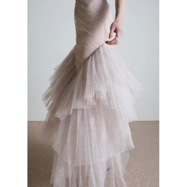 Sandra Mansour Untamed Dress in Dusty Pink, view 3