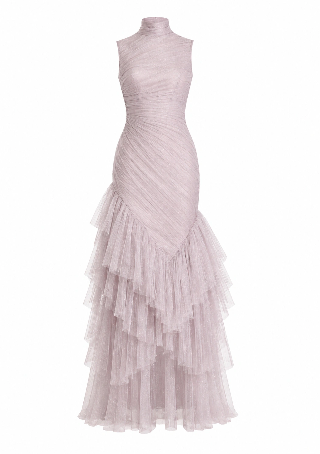 Sandra Mansour Untamed Dress in Dusty Pink | Evening Gowns | Coveti Sandra Mansour Untamed Dress in Dusty Pink