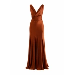 Sandra Mansour Voix Basse Dress in Rust
