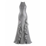 Sandra Mansour Whispers Dress in Dark Grey