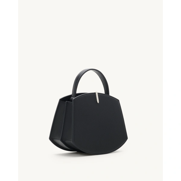Savette Florence 20 in Black Grained Leather, view 2 | Totes & Top-Handle Bags | Coveti