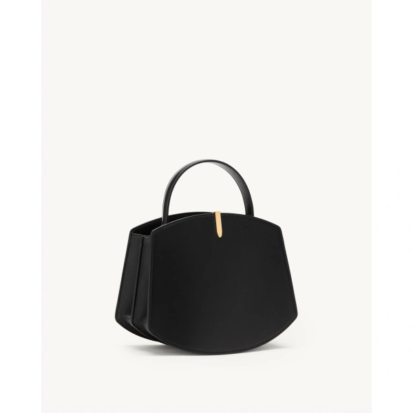 Savette Florence 20 in Black Smooth Leather, view 2 | Totes & Top-Handle Bags | Coveti