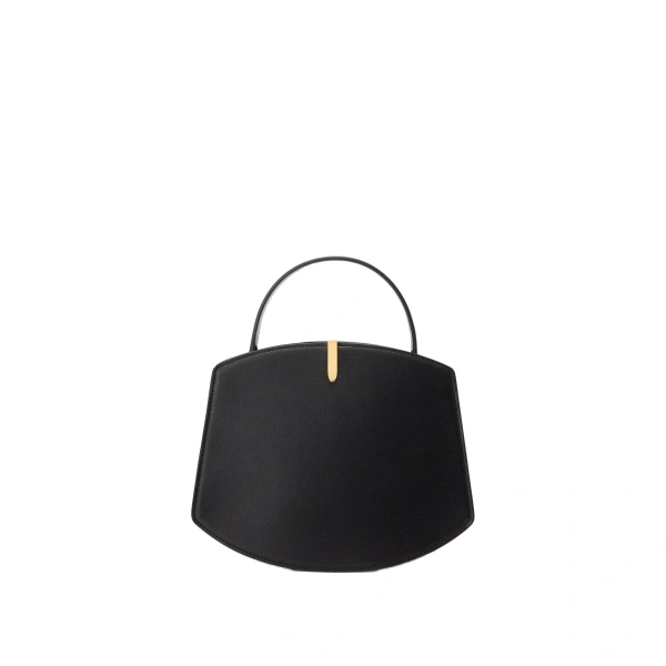 Savette Florence 20 in Black Smooth Leather | Totes & Top-Handle Bags | Coveti