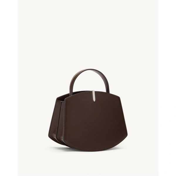 Savette Florence 20 in Coffee Smooth Leather, view 2 | Totes & Top-Handle Bags | Coveti