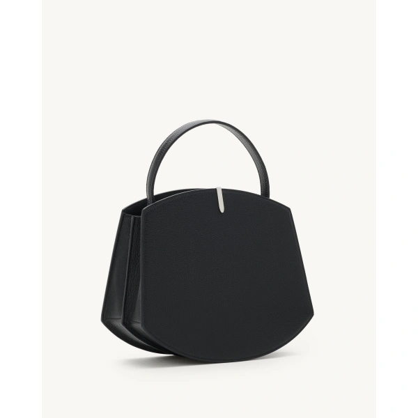 Savette Florence 25 in Black Grained Leather, view 2 | Totes & Top-Handle Bags | Coveti