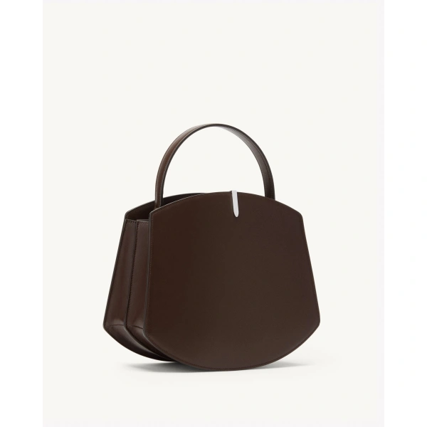 Savette Florence 25 in Coffee Smooth Leather, view 2 | Totes & Top-Handle Bags | Coveti