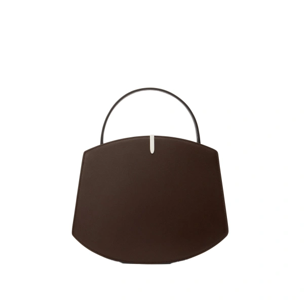 Savette Florence 25 in Coffee Smooth Leather | Totes & Top-Handle Bags | Coveti