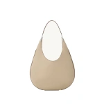 Savette Florence Hobo in Bone Grained Leather | Hobo Bags | Coveti