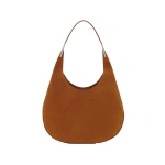 Savette Florence Hobo in Cognac Suede | Hobo Bags | Coveti
