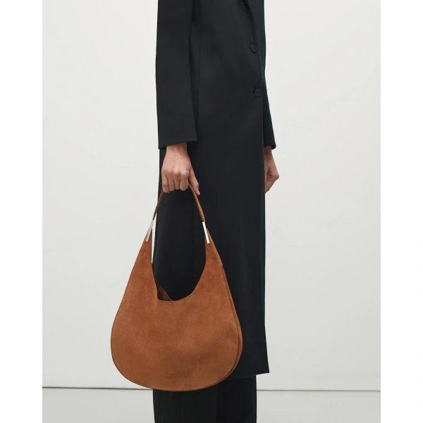 Savette Florence Hobo in Cognac Suede, view 5 | Hobo Bags | Coveti