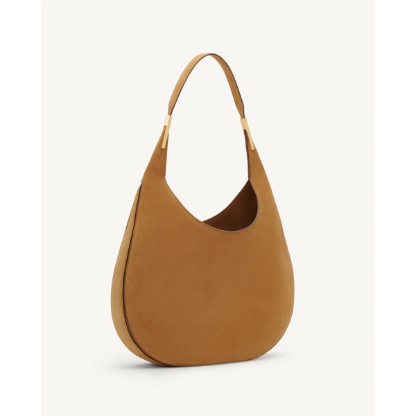 Savette Florence Hobo in Saddle Suede, view 2 | Hobo Bags | Coveti