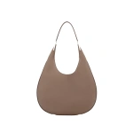 Savette Florence Hobo in Taupe Milled Leather | Hobo Bags | Coveti