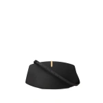 Savette Florence Shoulder Bag in Black Smooth Leather | Shoulder & Crossbody Bags | Coveti