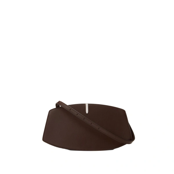 Florence Shoulder Bag in Coffee Smooth Leather