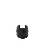 Savette Large Cuff in Black Smooth Leather Savette Large Cuff in Black Smooth Leather | Cuffs | Coveti