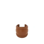 Savette Large Cuff in Saddle Smooth Leather Savette Large Cuff in Saddle Smooth Leather | Cuffs | Coveti