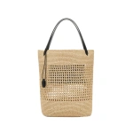 Savette Raffia Tote in Natural | Totes & Top-Handle Bags | Coveti