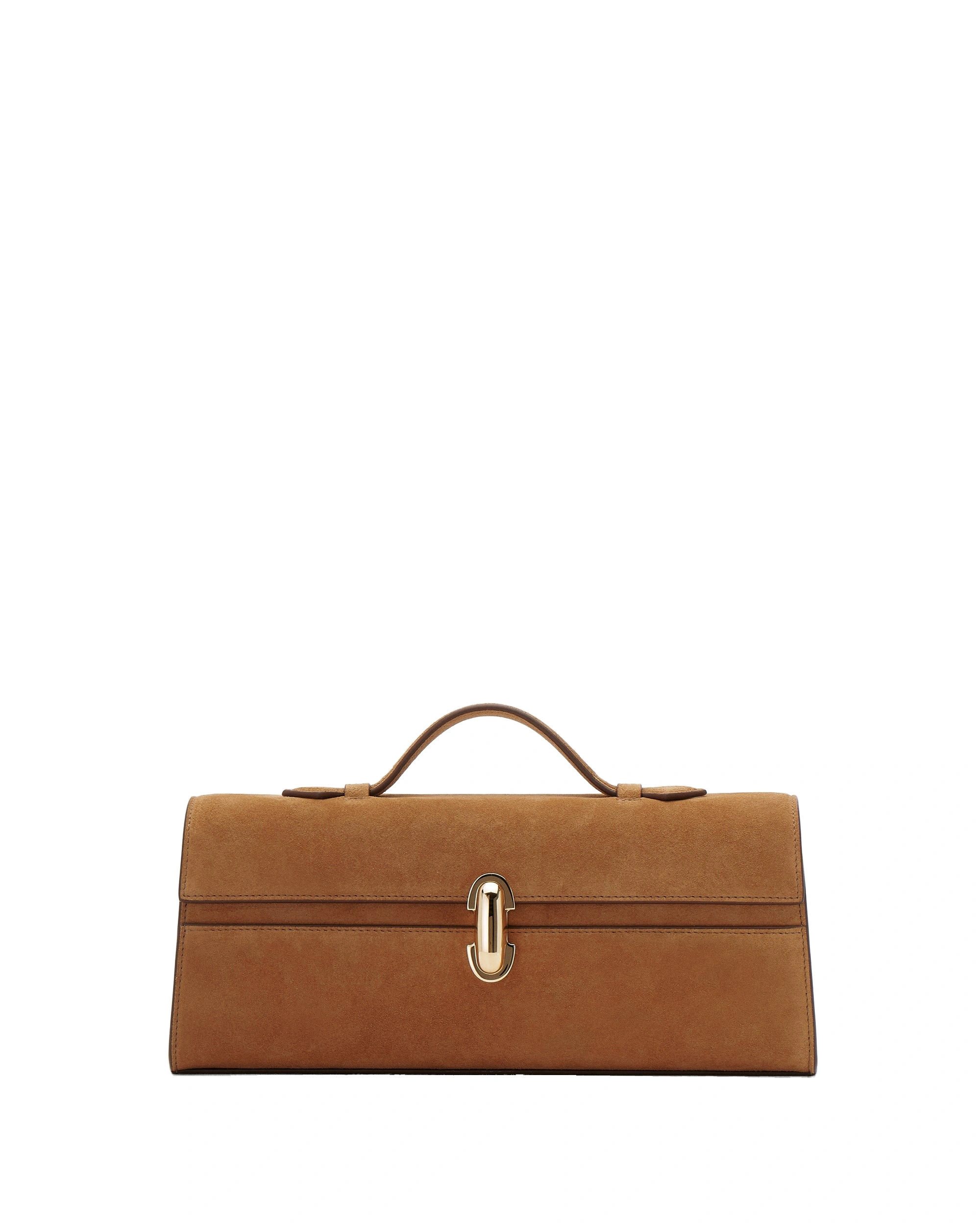 Savette Slim Symmetry Pochette in Saddle Suede Savette Slim Symmetry Pochette in Saddle Suede | Totes & Top-Handle Bags | Coveti
