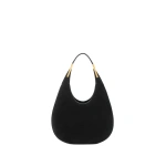 Savette Small Florence Hobo in Black Suede | Hobo Bags | Coveti