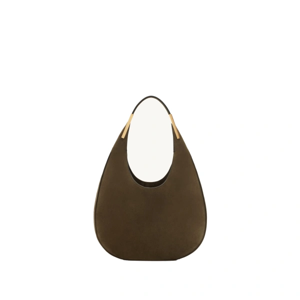 Savette Small Florence Hobo in Mink Suede | Hobo Bags | Coveti