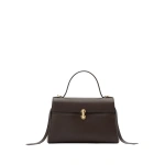 Savette Soft Symmetry Bag in Coffee Smooth Leather | Totes & Top-Handle Bags | Coveti