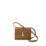 Savette Symmetry 19 in Saddle Smooth Leather | Shoulder & Crossbody Bags | Coveti