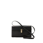 Savette Symmetry 26 in Black Smooth Leather | Shoulder & Crossbody Bags | Coveti