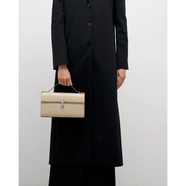 Savette Symmetry 26 in Black Smooth Leather, view 6 | Shoulder & Crossbody Bags | Coveti