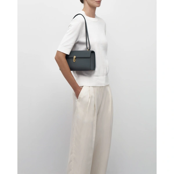 Savette Symmetry 26 in Storm Smooth Leather, view 5 | Shoulder & Crossbody Bags | Coveti