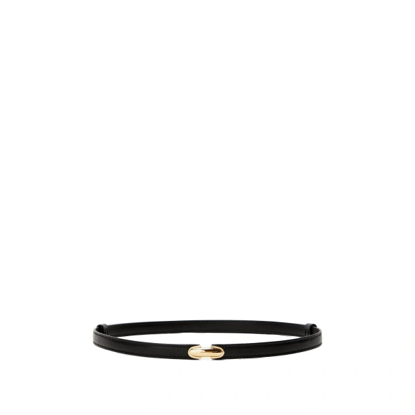 Symmetry Belt in Black Smooth Leather