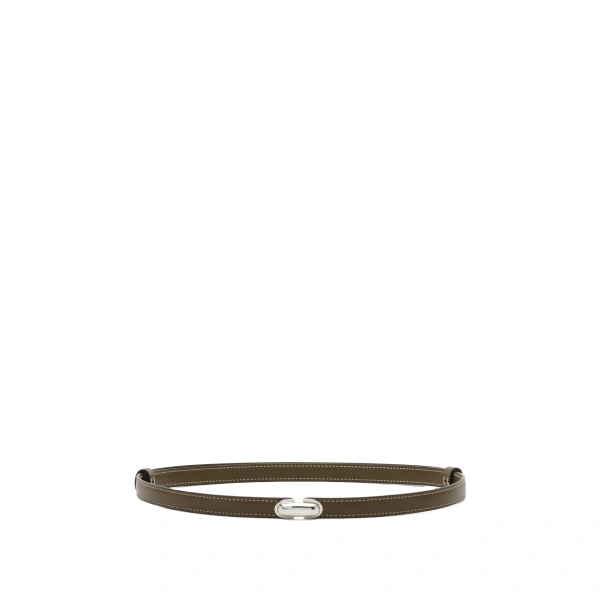 Savette Symmetry Belt in Mink Smooth Leather | Belts | Coveti