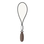 Savette Symmetry Charm in Taupe Smooth Leather | Bag charms | Coveti