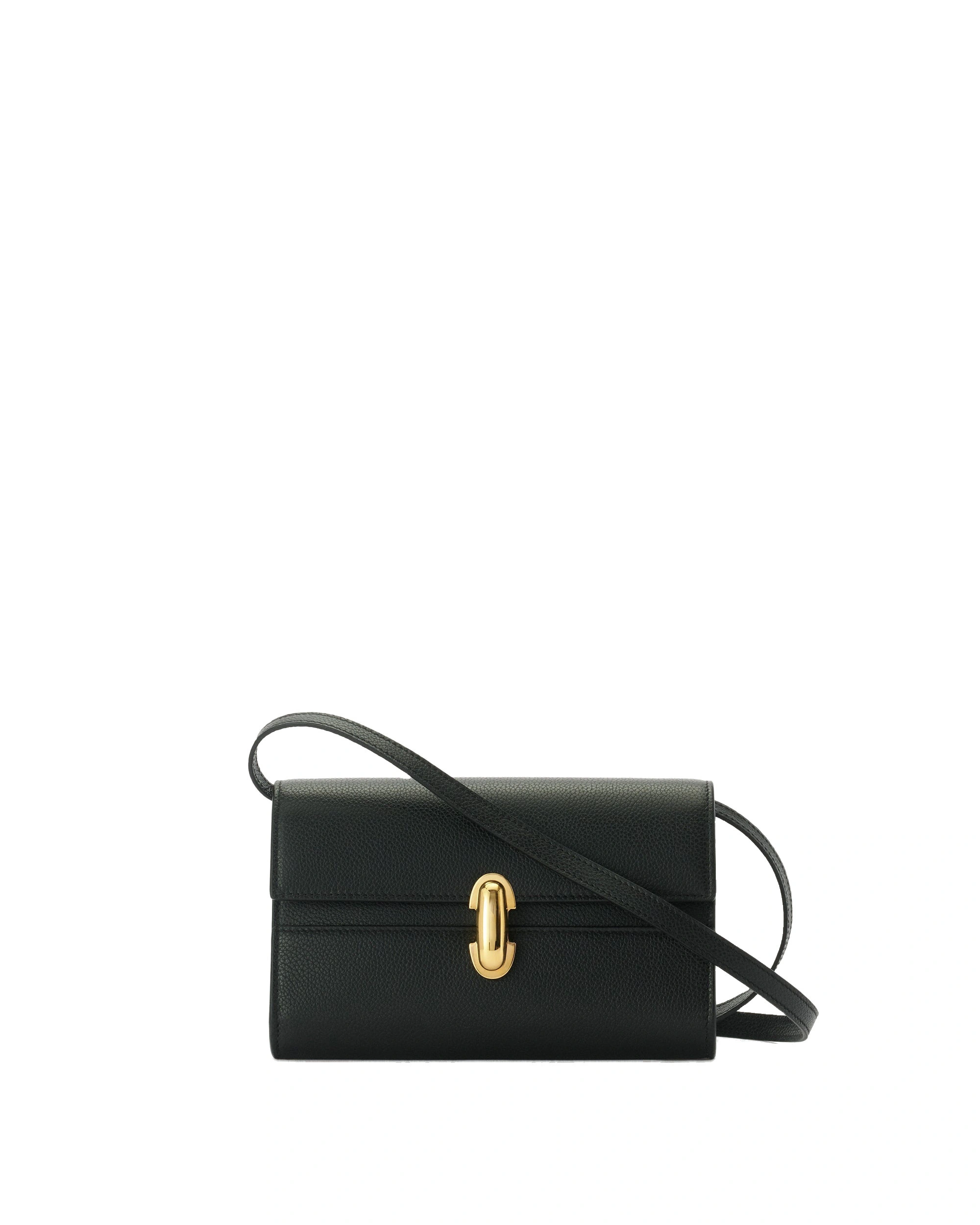 Savette Symmetry Mini Bag in Black Grained Leather Savette Symmetry Mini Bag in Black Grained Leather | Mini Bags | Coveti