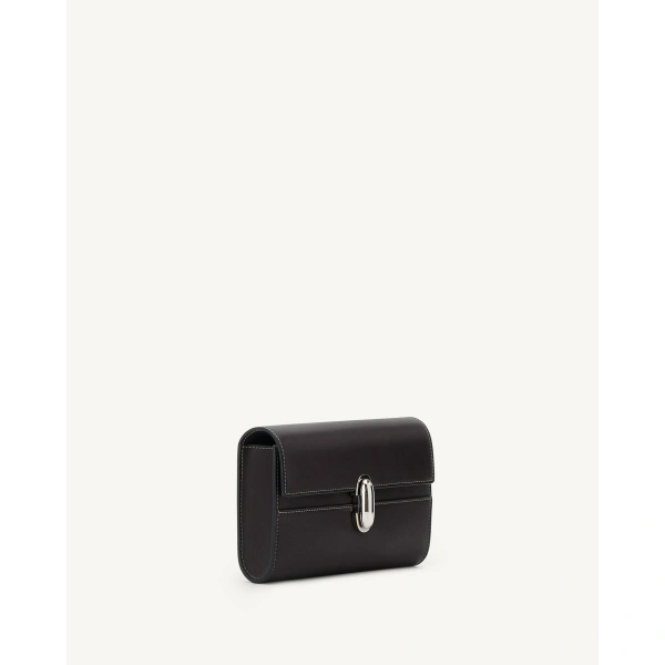 Savette Symmetry Mini Bag in Currant Smooth Leather, view 2 | Mini Bags | Coveti