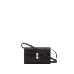 Savette Symmetry Mini Bag in Currant Smooth Leather | Mini Bags | Coveti