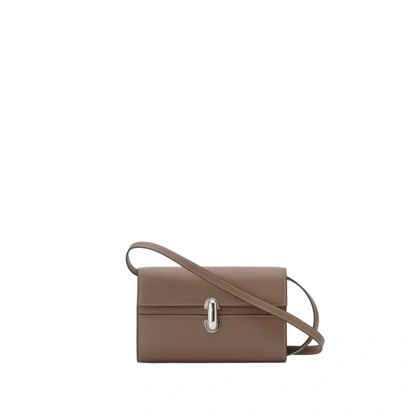 Symmetry Mini Bag in Taupe Smooth Leather