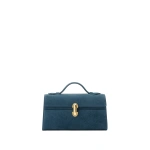 Savette Symmetry Pochette in Baltic Suede | Totes & Top-Handle Bags | Coveti