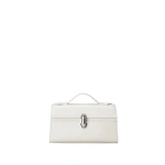 Savette Symmetry Pochette in Ivory Smooth Leather Savette Symmetry Pochette in Ivory Smooth Leather | Totes & Top-Handle Bags | Coveti