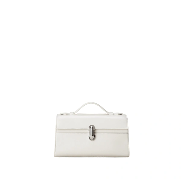 Symmetry Pochette in Ivory Smooth Leather