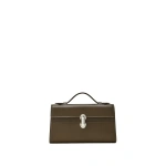 Savette Symmetry Pochette in Mink Smooth Leather | Totes & Top-Handle Bags | Coveti