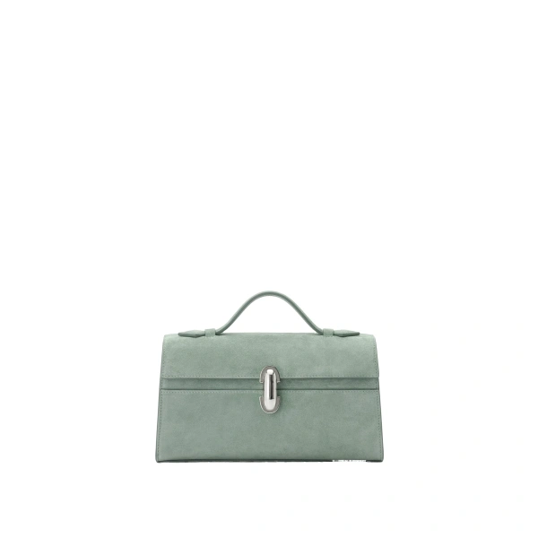 Symmetry Pochette in Mist Suede