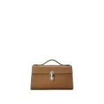 Savette Symmetry Pochette in Saddle Smooth Leather | Totes & Top-Handle Bags | Coveti