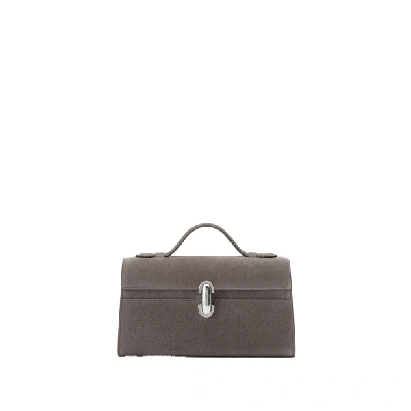Symmetry Pochette in Smoke Suede