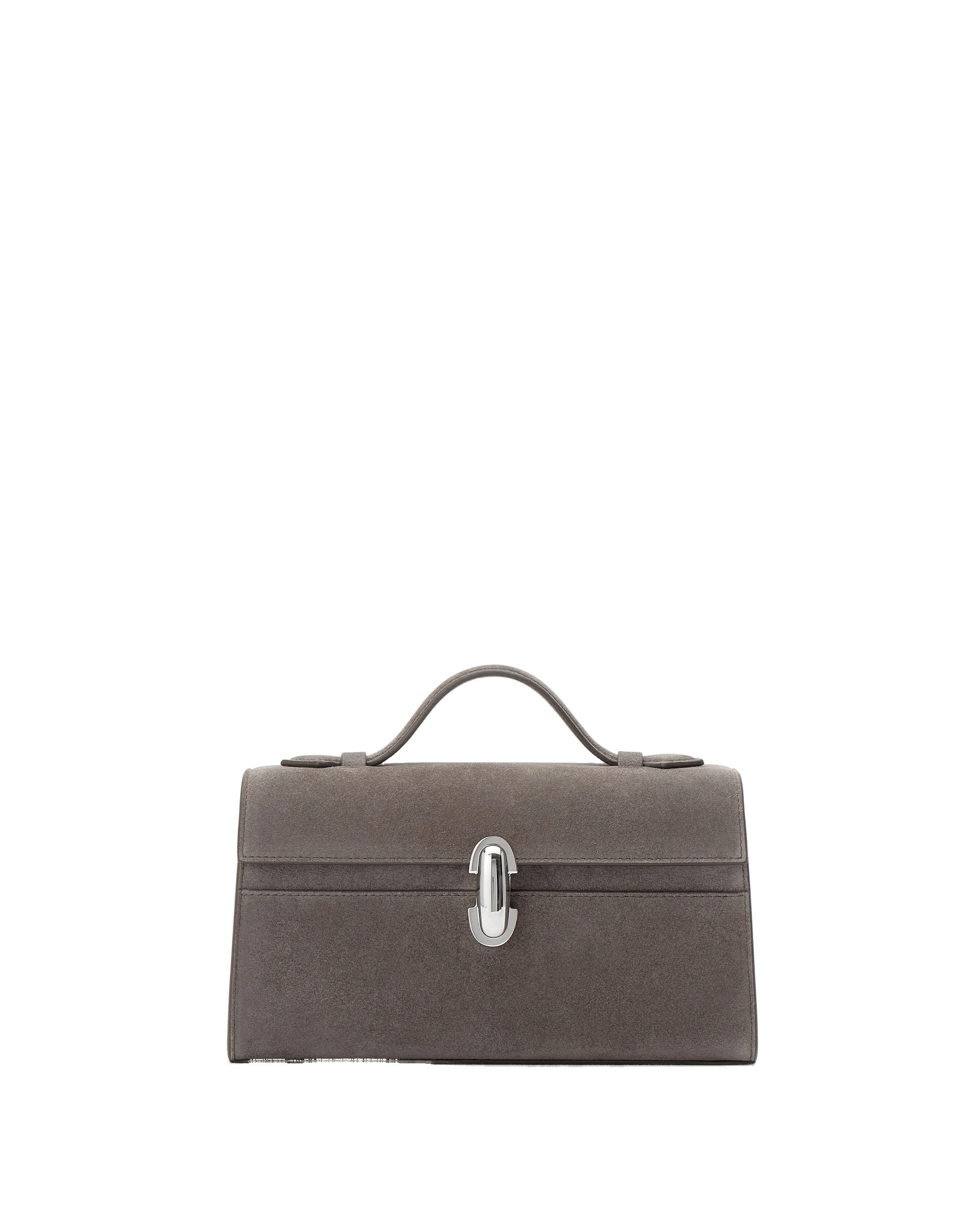 Savette Symmetry Pochette in Smoke Suede Savette Symmetry Pochette in Smoke Suede | Totes & Top-Handle Bags | Coveti